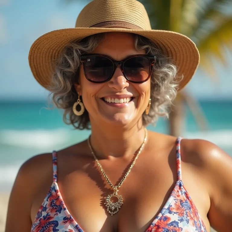 Acessórios que fazem a diferença na moda praia plus size.