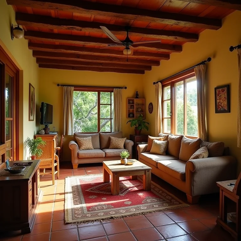 Ambiente acolhedor de uma pousada charmosa em Guarapari