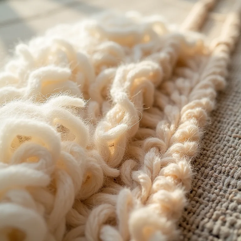 Amostras de diferentes materiais de tapete.