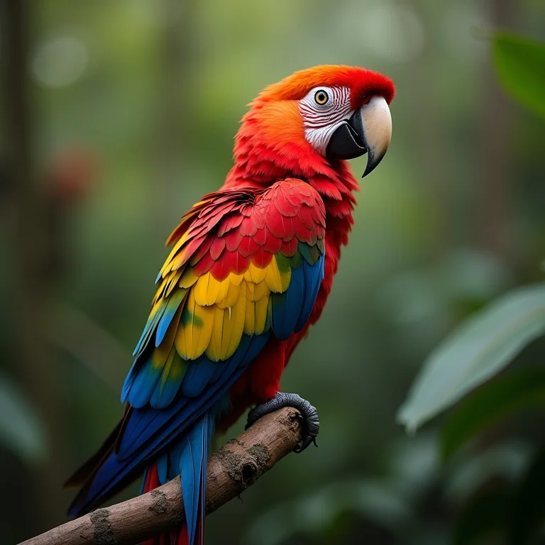 Arara-azul-de-lear em seu habitat natural