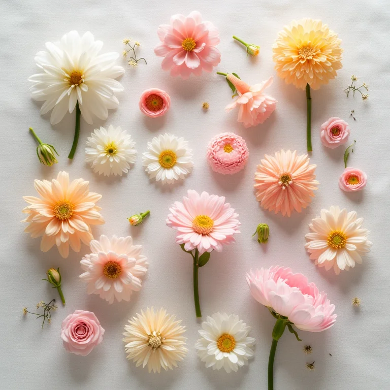 Arranjo delicado de flores.