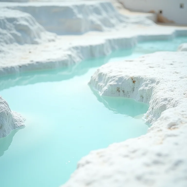 As piscinas termais de Pamukkale, na Turquia, um espetáculo da natureza.