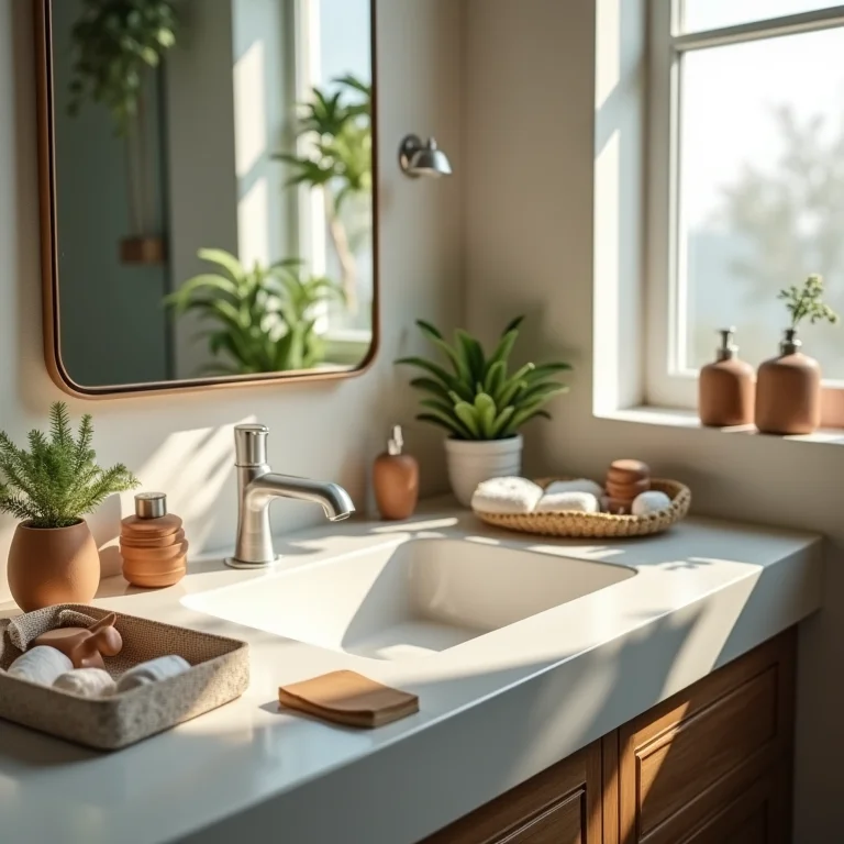 Banheiro pequeno com falta de espaço de armazenamento