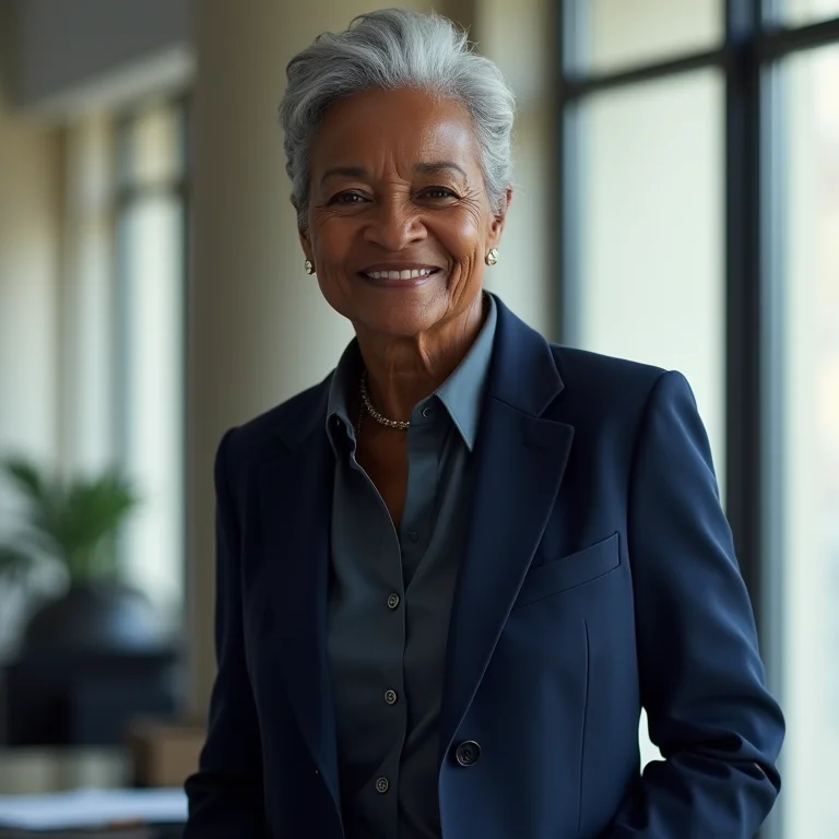 Blazer azul marinho: elegância e poder para a mulher madura