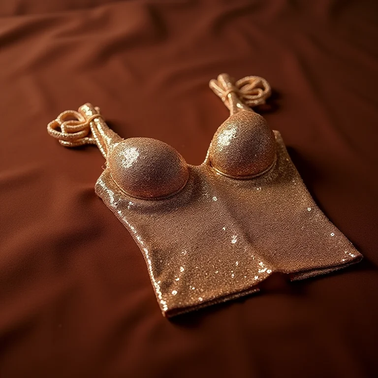 Blusa de paetês brilhante