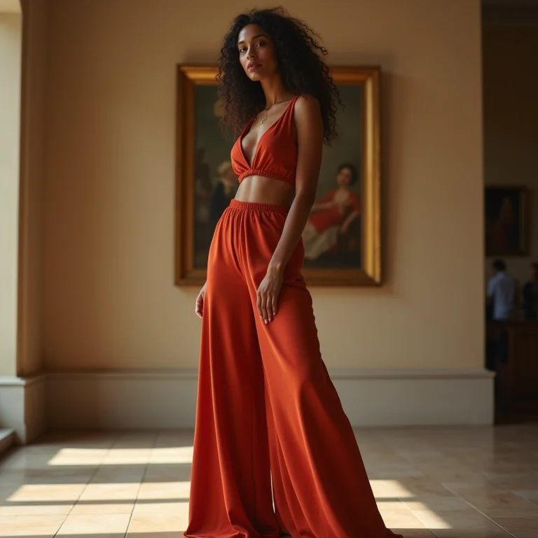 Body com calça pantalona para um visual sofisticado