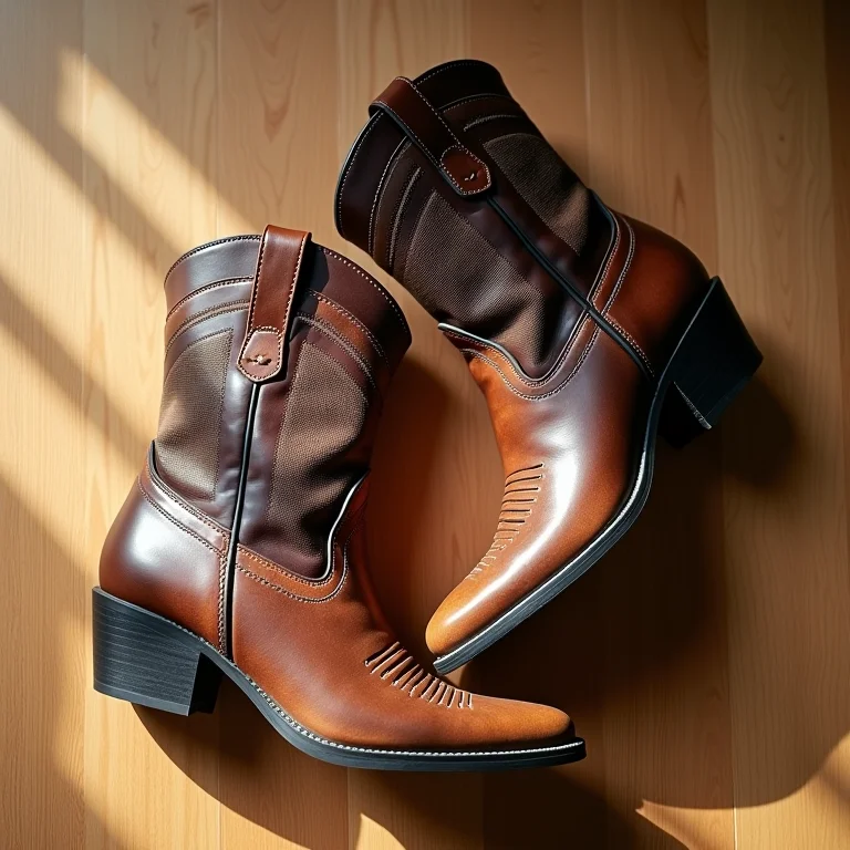 Bota country feminina cano curto da marca [Nome da Marca]