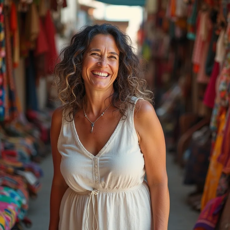 Brasileira explorando mercado em San Cristobal de las Casas, México