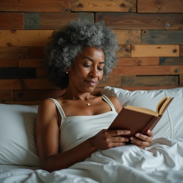 Cabeceira de cama feita com caixas de madeira.