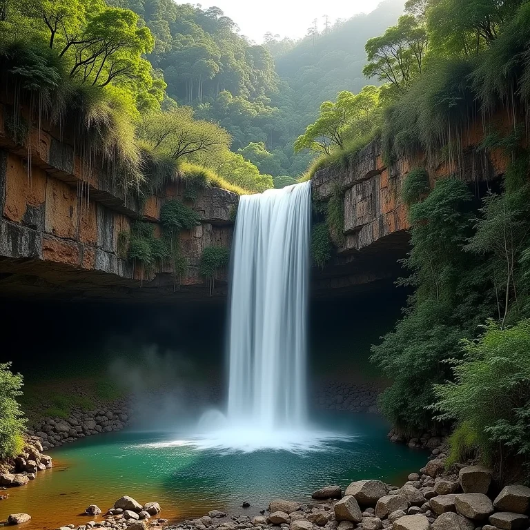 Cachoeira exuberante na Chapada Diamantina