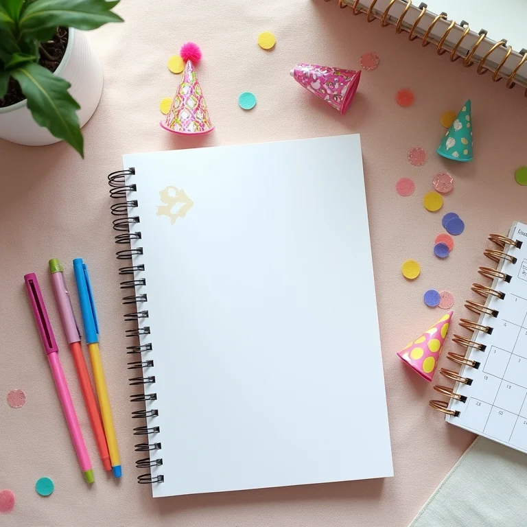 Caderno de planejamento de festa