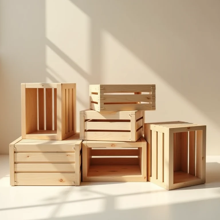 Caixotes de feira em diversas configurações