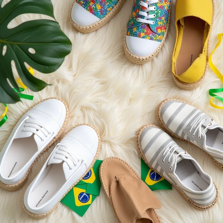 Calçados confortáveis e estilosos para torcer pelo Brasil.