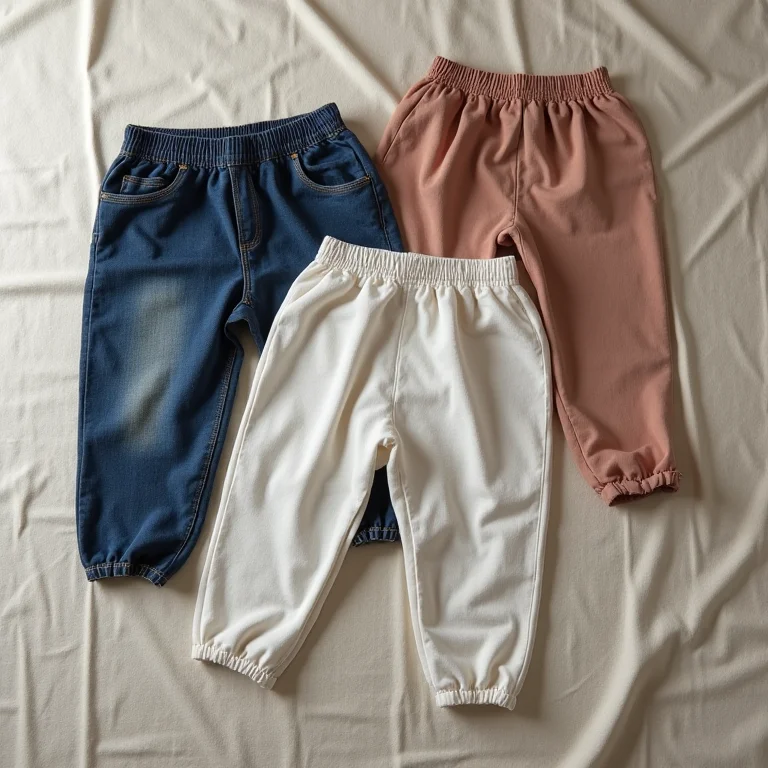 Calças de gestante com cós elástico