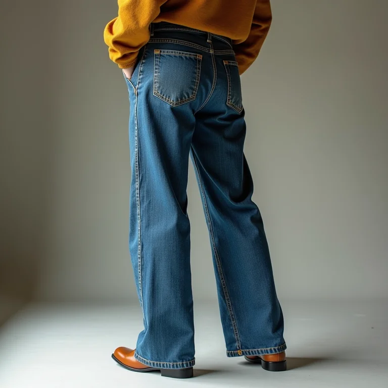 Calças estilosas de cintura média e alta