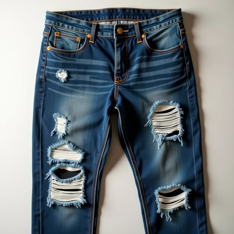 Calças jeans rasgadas: rebeldia e conforto para curtir o festival de rock.