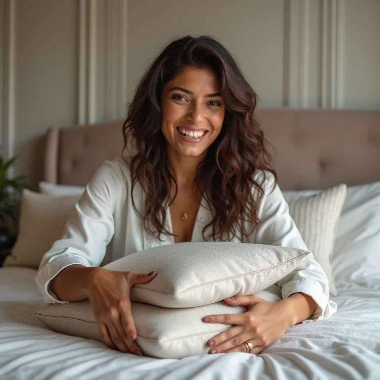 Cama com personalidade em quarto de casal moderno