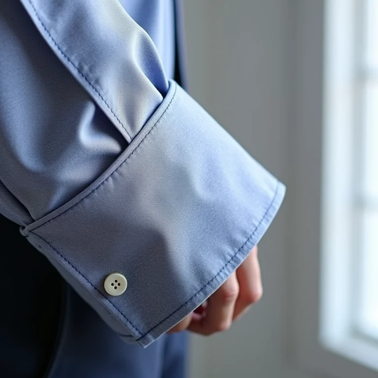 Camisa estampada com a dobra italiana na manga