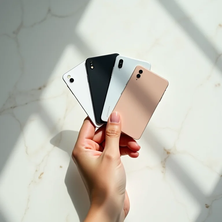 Cartões de diferentes operadoras de telefonia em fundo de mármore.