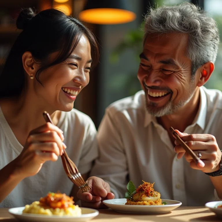 Casal jantando no Lasai, Rio de Janeiro