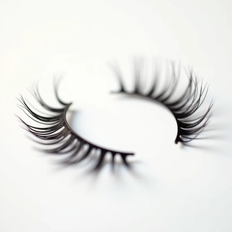 Cílios postiços em tufos para customização.