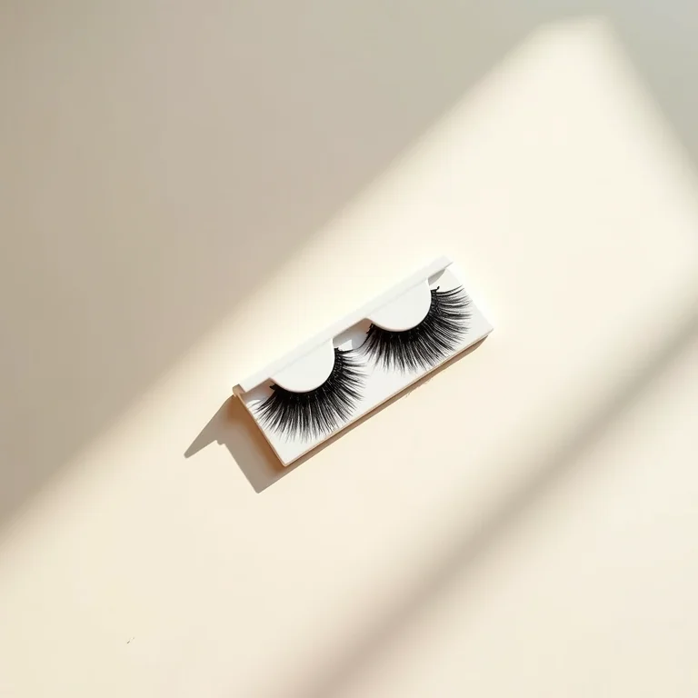 Cílios postiços inteiriços em embalagem elegante