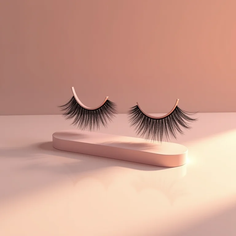 Cílios postiços magnéticos com aplicador.