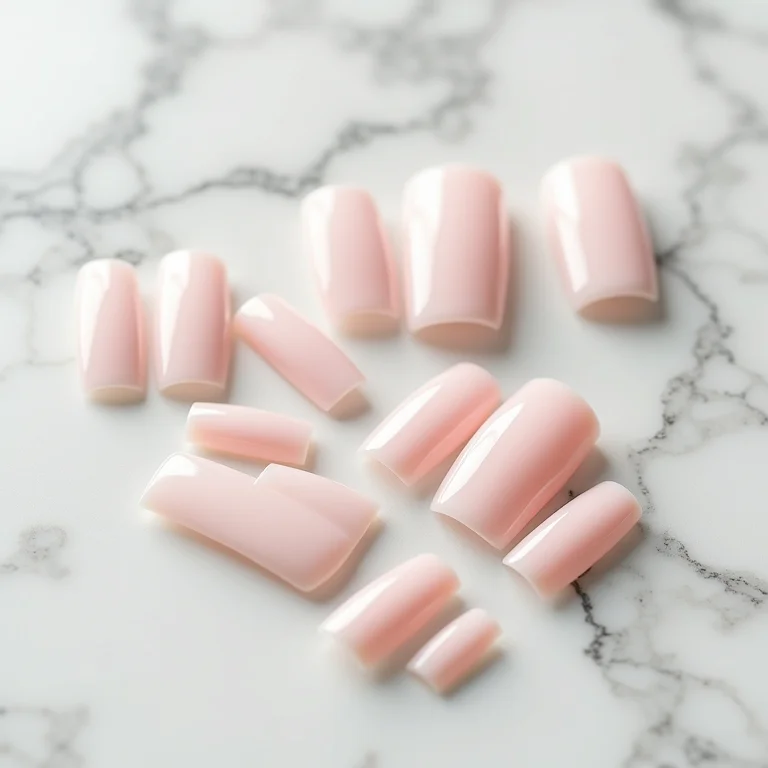 Close-up de unhas de porcelana com suas vantagens