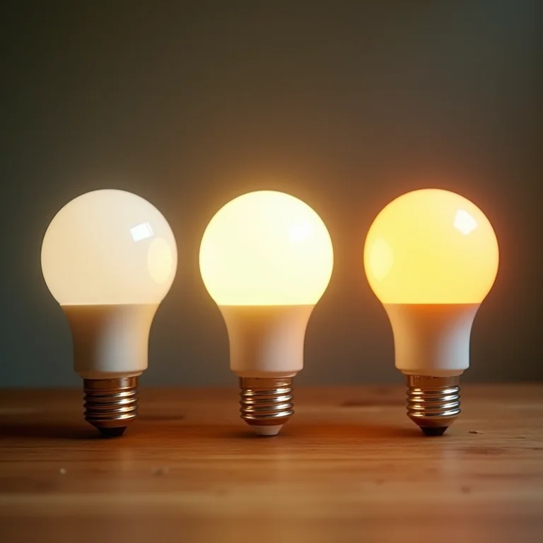 Comparativo de lâmpadas para home office.