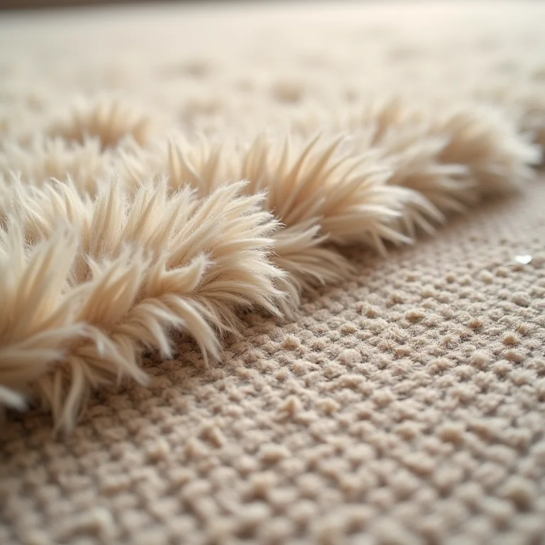 Comparativo de texturas de tapetes diferentes.