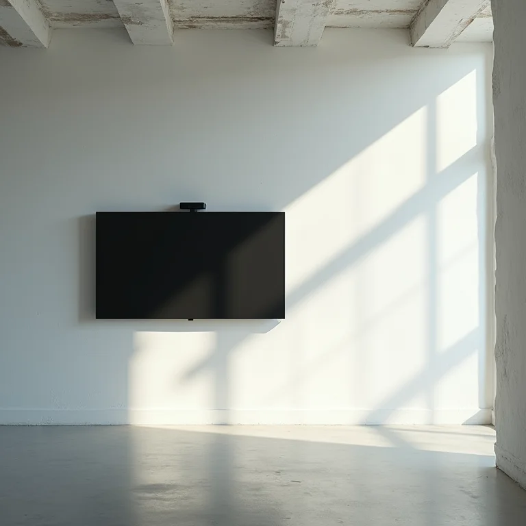 Comparativo entre TV moderna e projetor vintage.