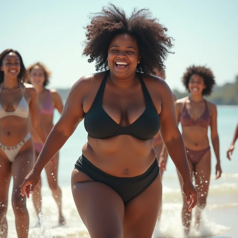 Conforto e liberdade na moda praia plus size.