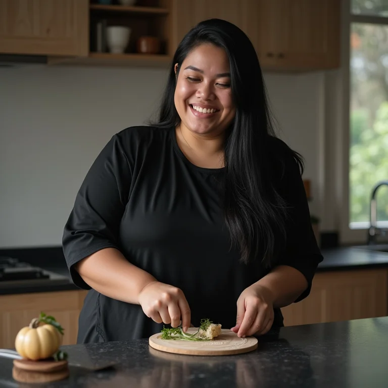 Cozinha moderna com bancada preta de Silestone