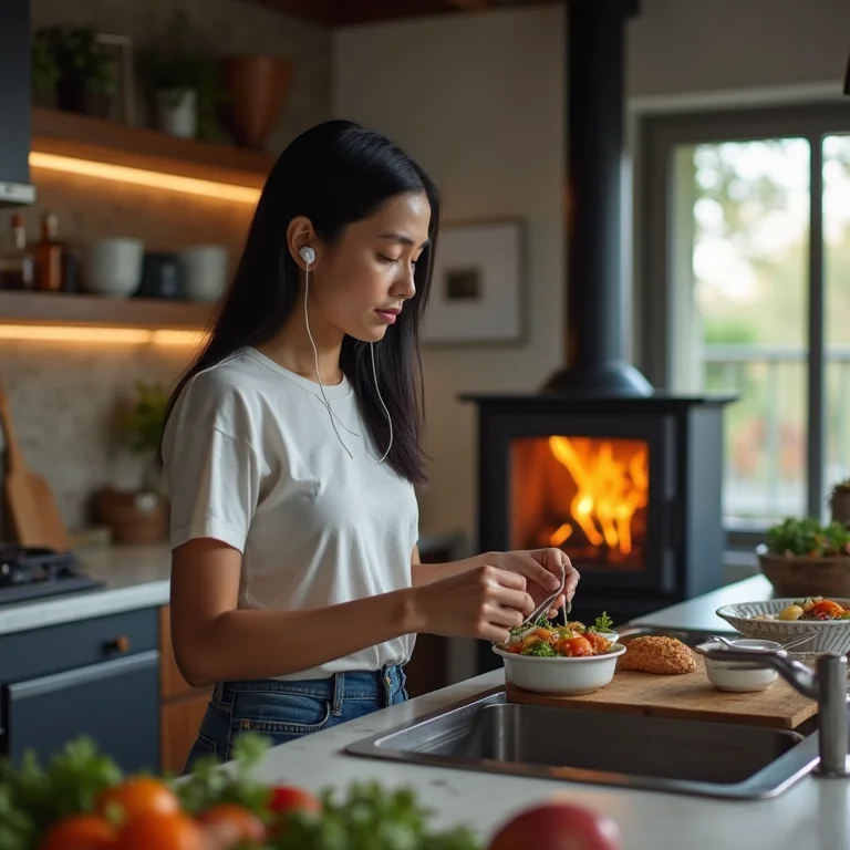 Cozinha rústica com toques modernos