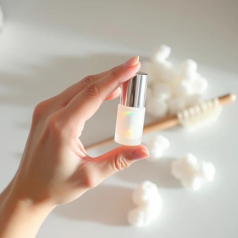 Creme clareador de pelos com acessórios de skincare.