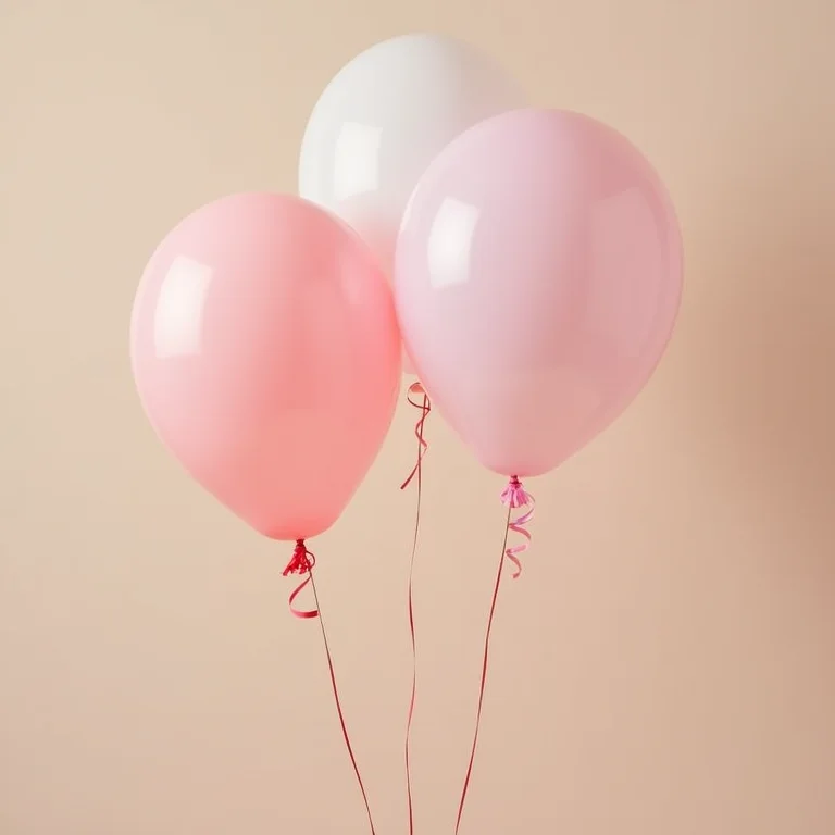 Decoração com balões em tons pastel para aniversário