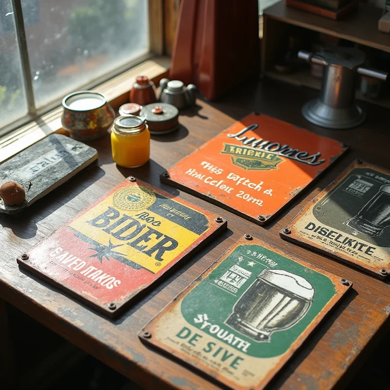 Decoração de bar genérica em uma superfície neutra