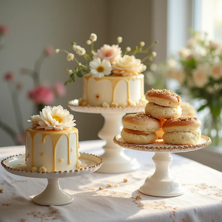 Decoração elegante e sofisticada para uma mesa de doces memorável