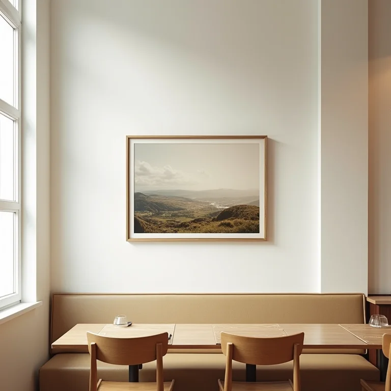 Decoração genérica em restaurante