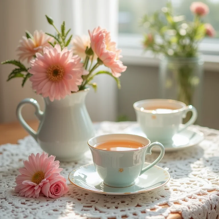 Decoração romântica para chá de cozinha