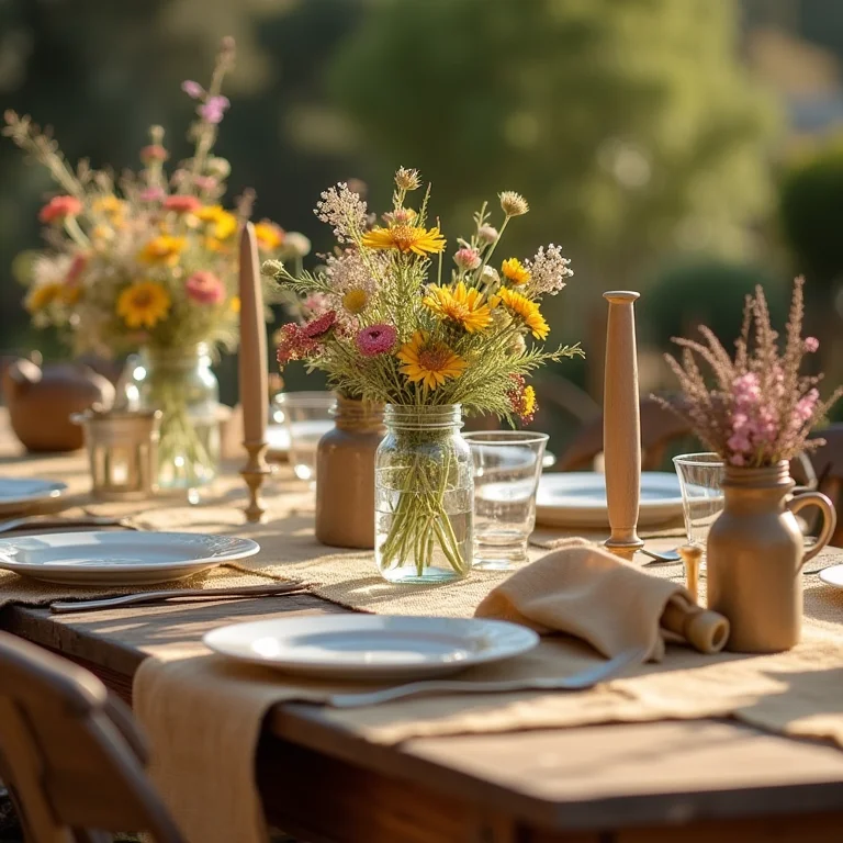 Decoração rústica para chá de cozinha