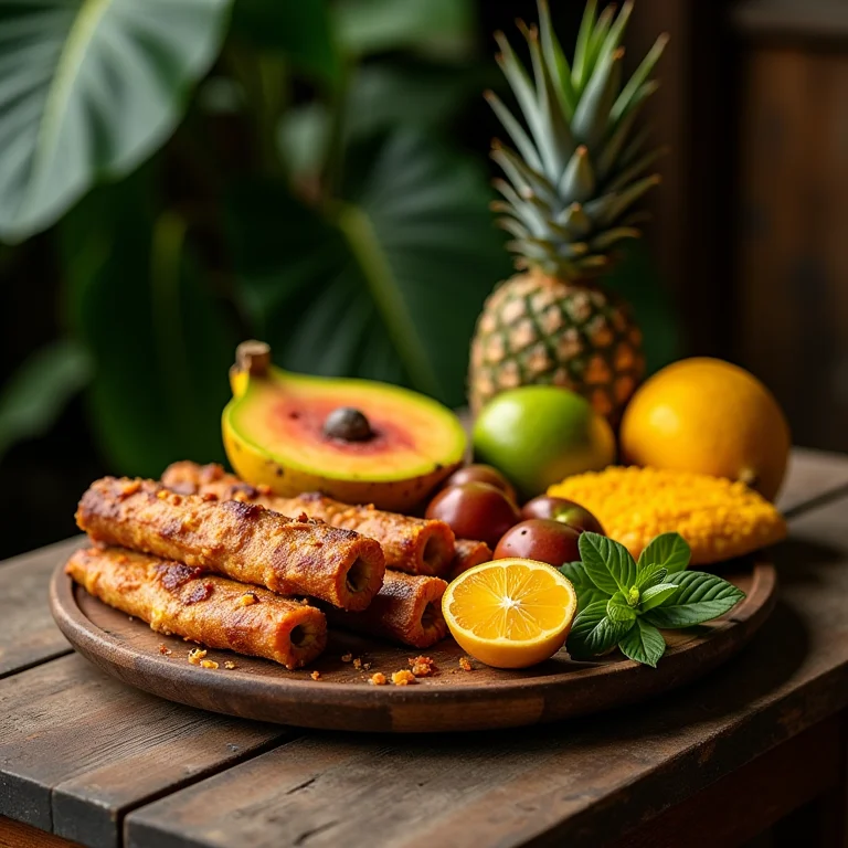 Delícias da culinária baiana em Ilha de Itaparica.