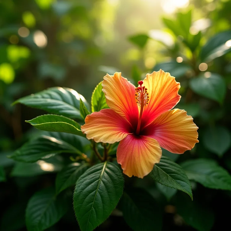 Detalhe da vegetação tropical exuberante em Costa do Sauípe