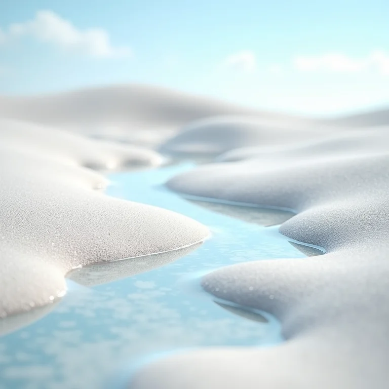 Detalhe das dunas e lagoas dos Lençóis Maranhenses.