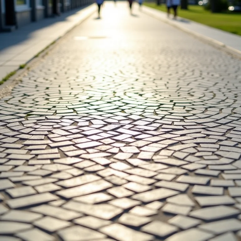 Detalhe do calçadão de Copacabana