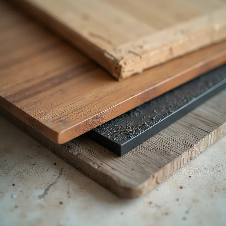 Detalhes de materiais e acabamentos de racks