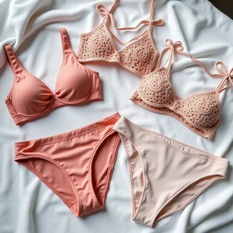 Diferentes estilos de moda praia plus size.