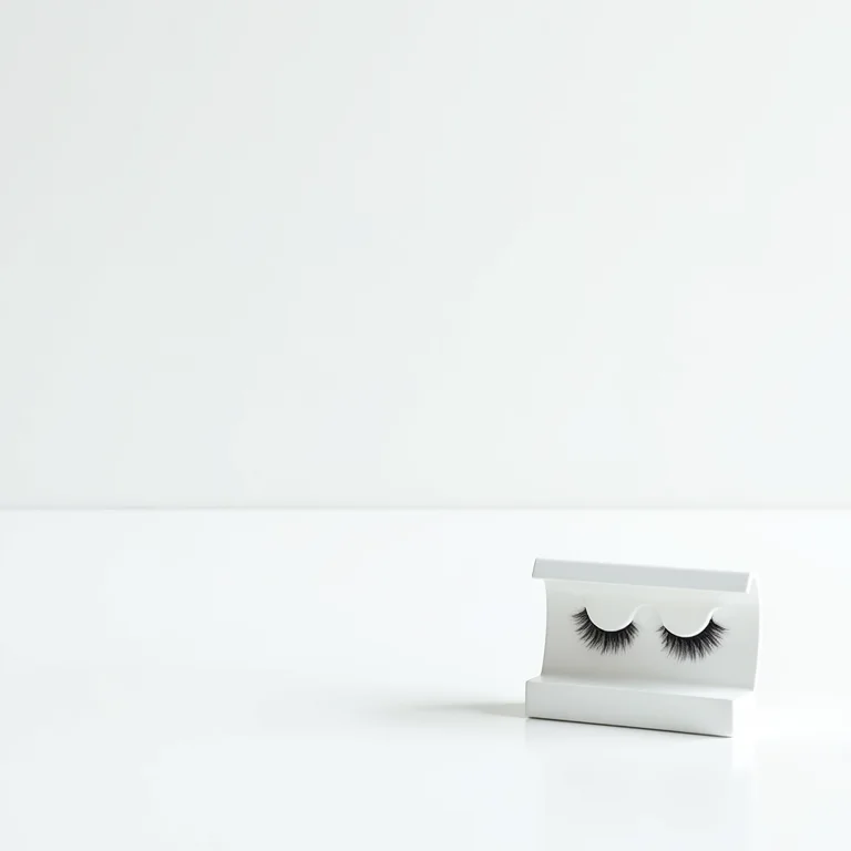 Diferentes modelos de cílios postiços inteiriços.