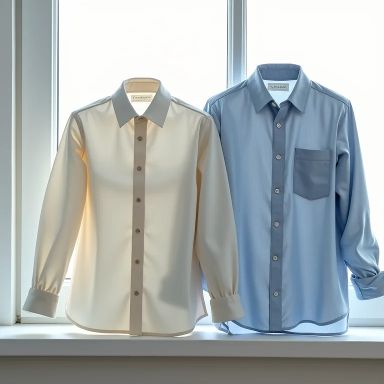 Diferentes tipos de camisas para dobrar as mangas