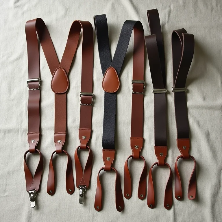 Diferentes tipos de suspensórios